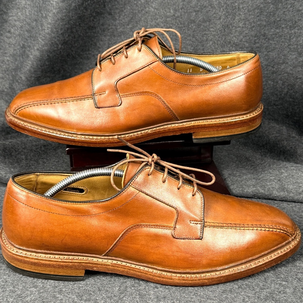 Allen Edmonds Hillcrest Derby Shoes – Size 11D – Honey Tan